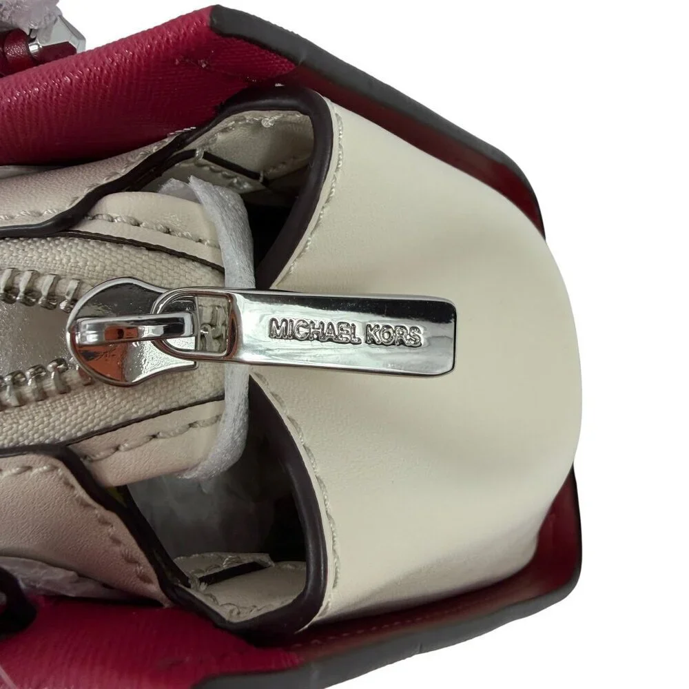 MICHAEL KORS Marilyn Small Color-Block Saffiano Leather Messenger Bag – NWT